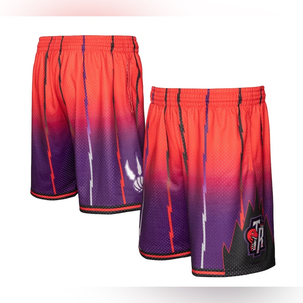 Toronto Raptors Mitchell & Ness 98/99 Hardwood Classics Fadeaway Swingman Shorts